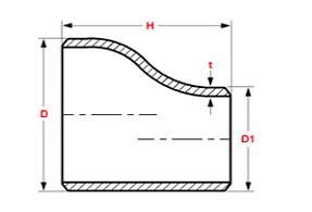 Eccentric Reducer Dimen